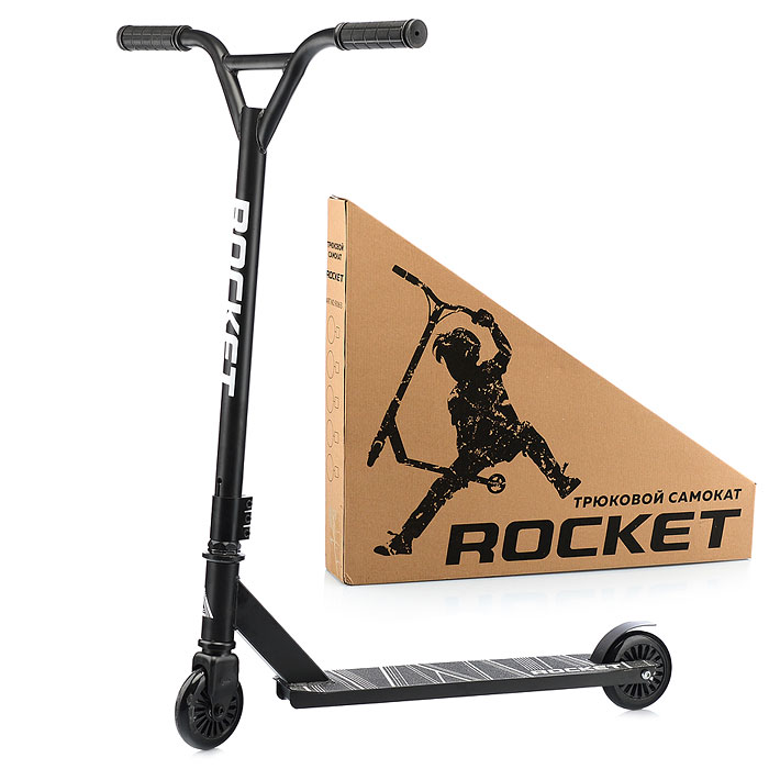 Самокат детский Rocket черный R0061_bl