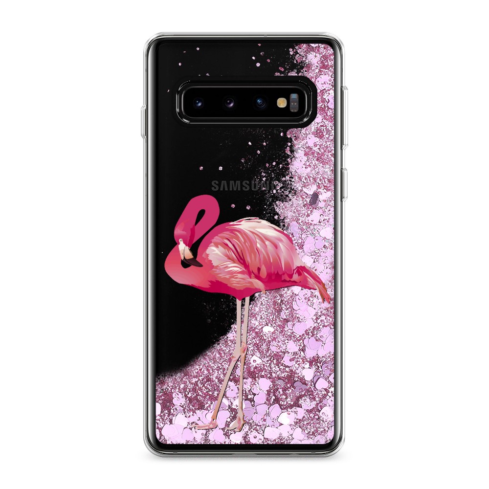 

Чехол Awog на Samsung Galaxy S10 "Застенчивый фламинго", Разноцветный, 27094-1