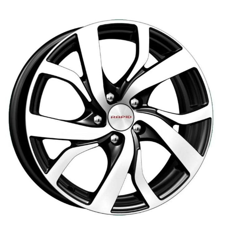 

Диск литой R16 6.5J 5x114.3/67.1 ET38 КИК КС688 алмаз черный 64744