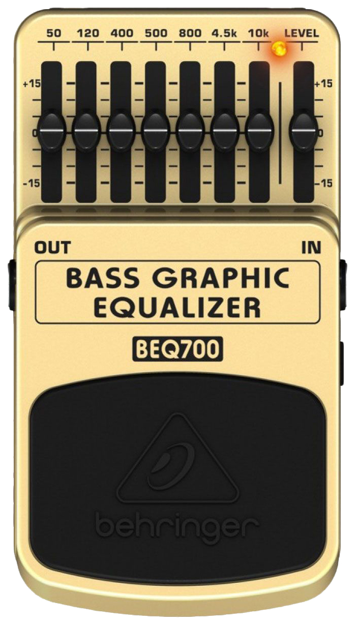 

Педаль-эквалайзер Behringer Bass Graphic Equalizer BEQ700, Желтый, Bass Graphic Equalizer BEQ700