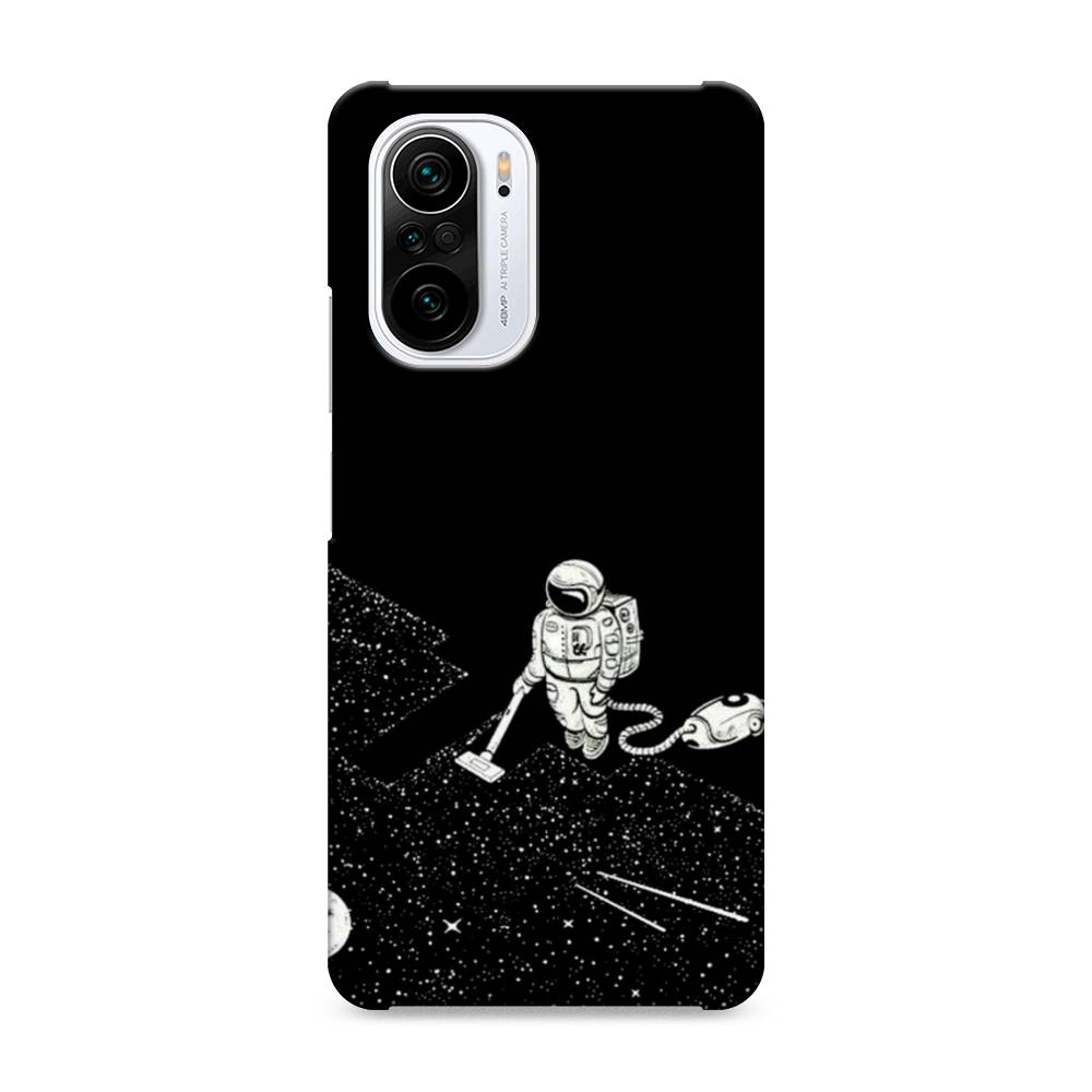 

Пластиковый чехол "Космонавт с пылесосом" на Xiaomi Poco F3, 310120-3