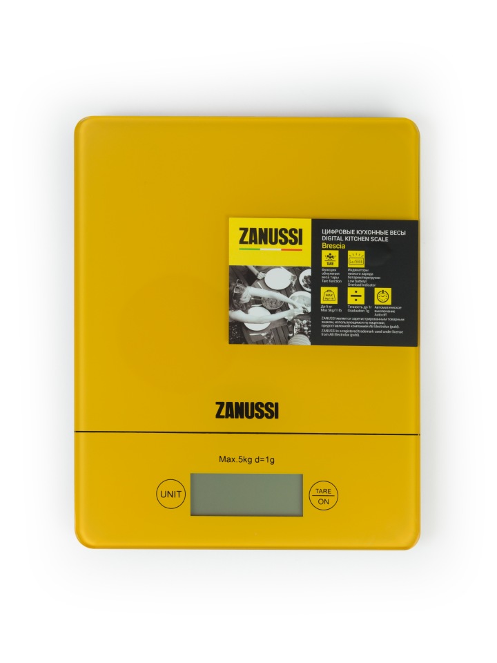 фото Весы кухонные zanussi brescia yellow