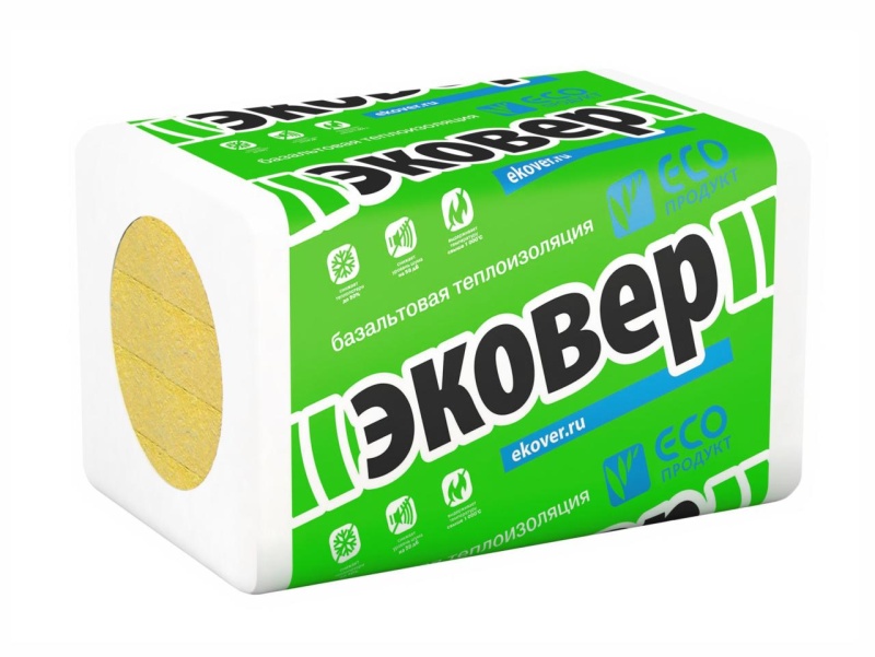 

Теплоизоляция Эковер Стандарт 1000*600*50/12 (50кг/м3) 1уп=0,36 м3