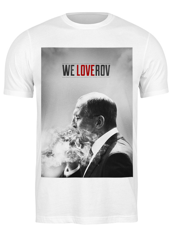 

Футболка мужская Printio We loverov by design ministry белая 3XL, Белый, We loverov by design ministry