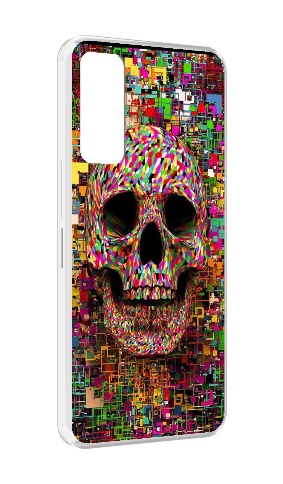 

Чехол MyPads череп красочные цвета для TCL 30 / TCL 30 5G / TCL 30+ plus, Прозрачный, Tocco