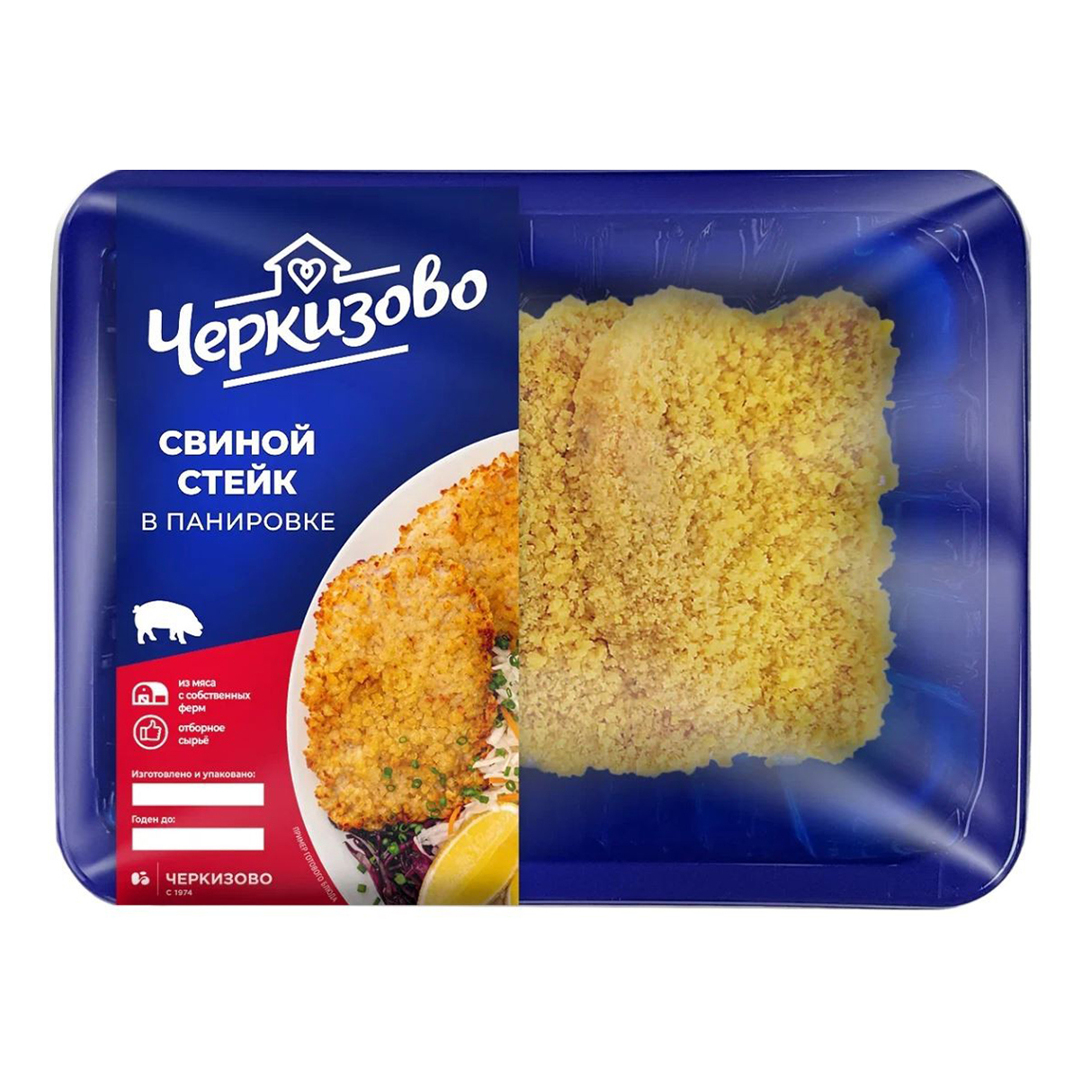 

Стейк свиной Черкизово в панировке охлажденный 350 г