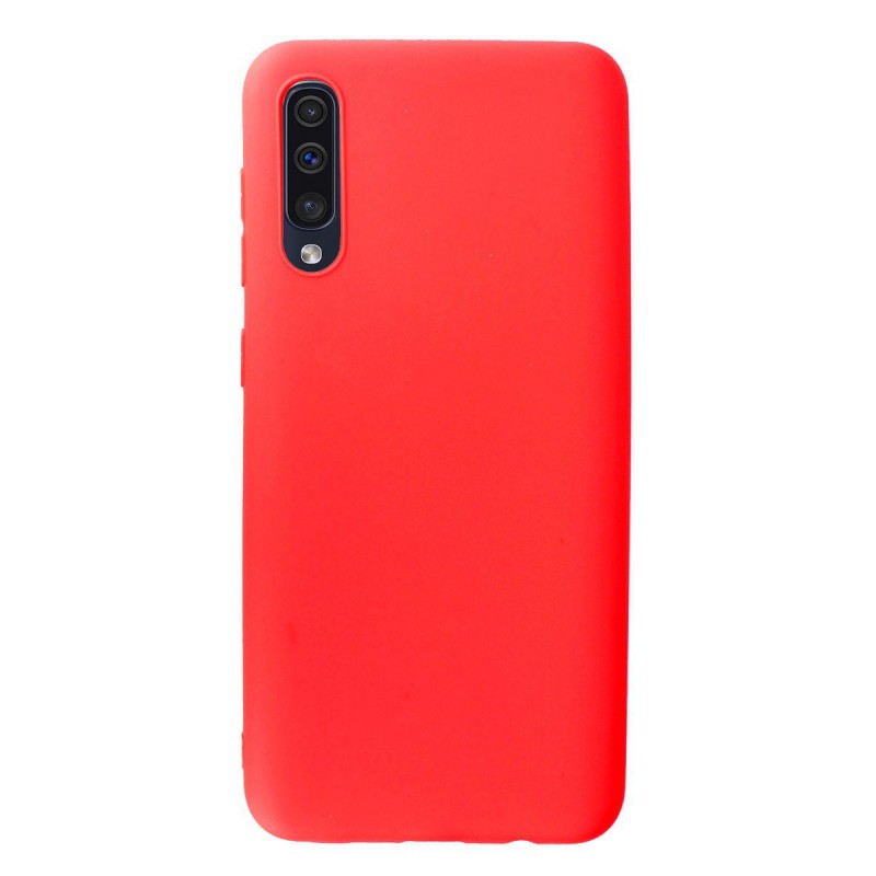 фото Чехол silicone для samsung galaxy a50/a50s overlay (красный внутри ткань) ёmart