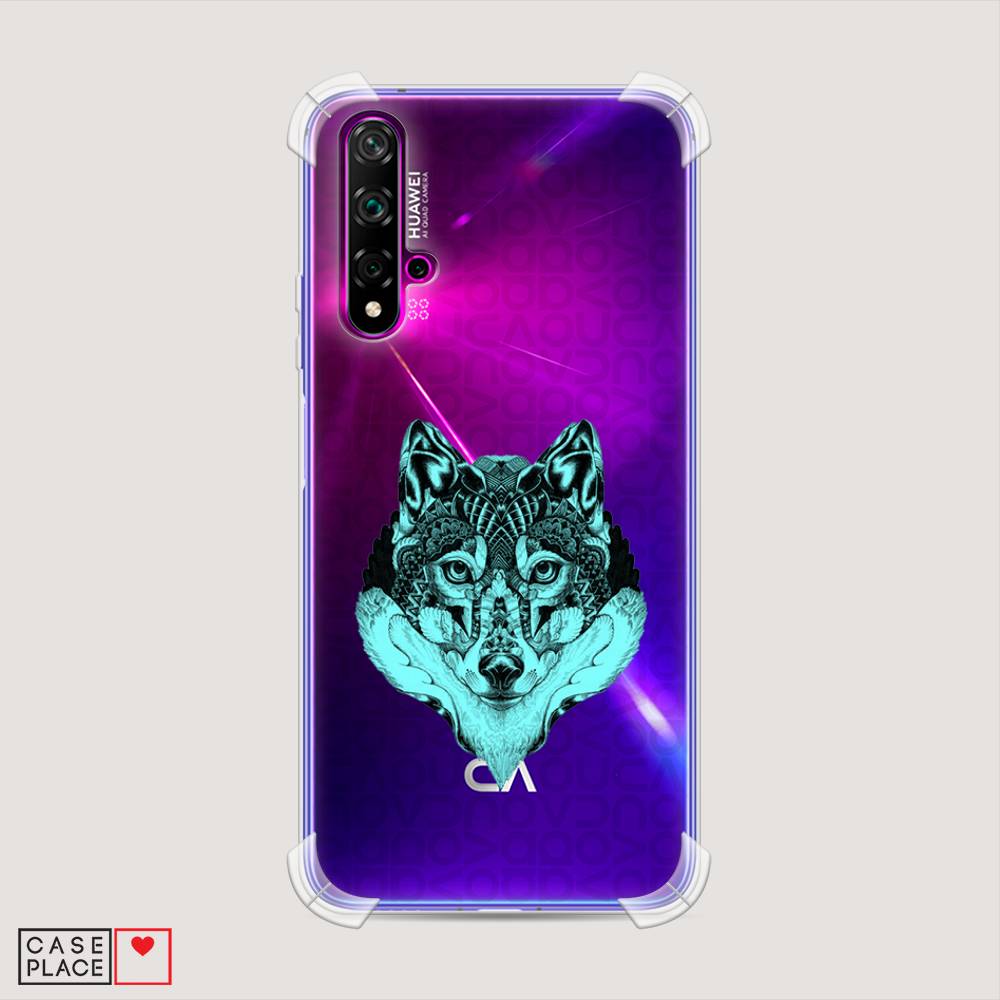 

Чехол Awog "Бирюзовый волк" для Huawei Nova 5T, Разноцветный, 610551-1