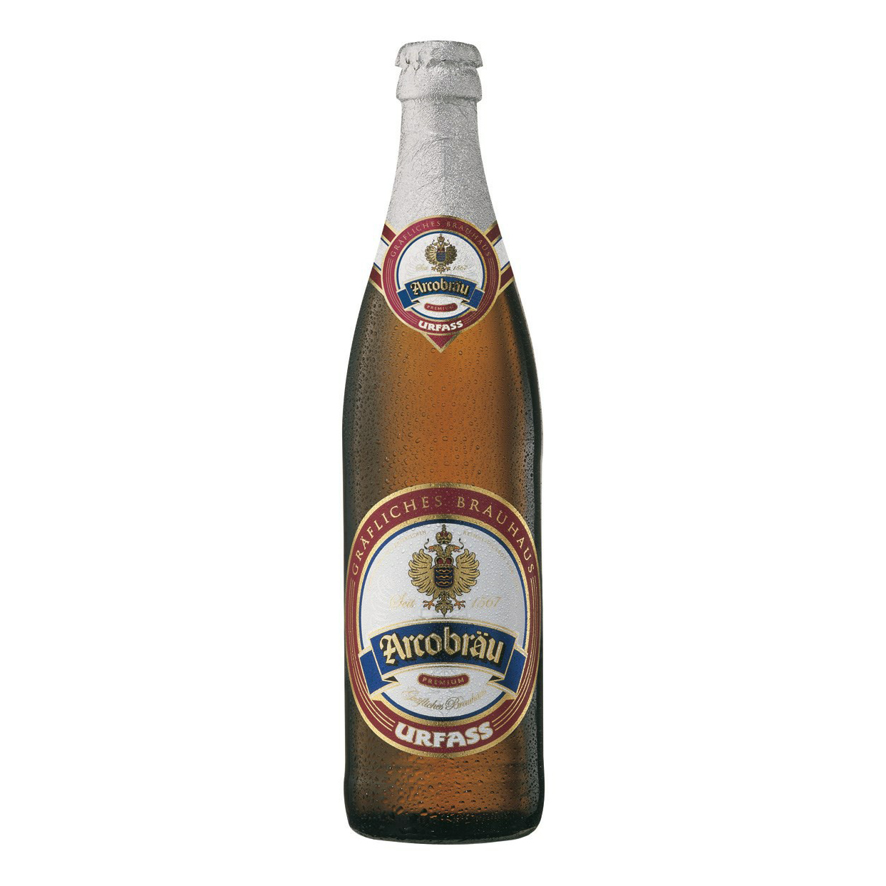 

Безалкогольное пиво Arcobrau Urfass светлое фильтрованное непастеризованное 0,4% 0,5 л