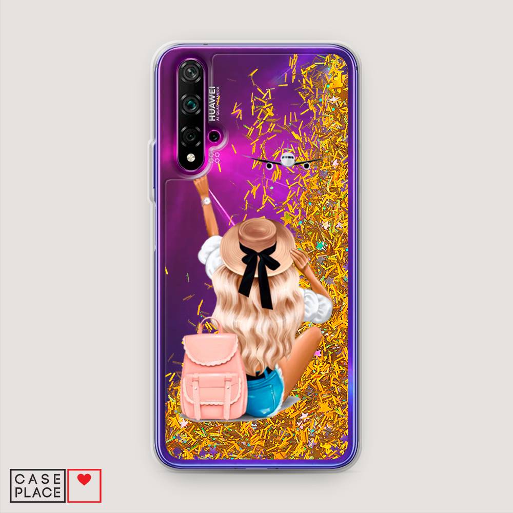 

Чехол Awog на Huawei Nova 5T "Автостопом самолетом", Разноцветный, 610590-1
