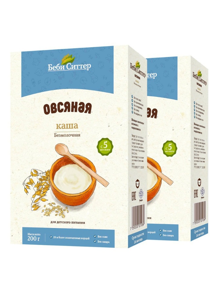 

Каша Baby Sitter овсяная с 5 месяцев 200гр 2 шт
