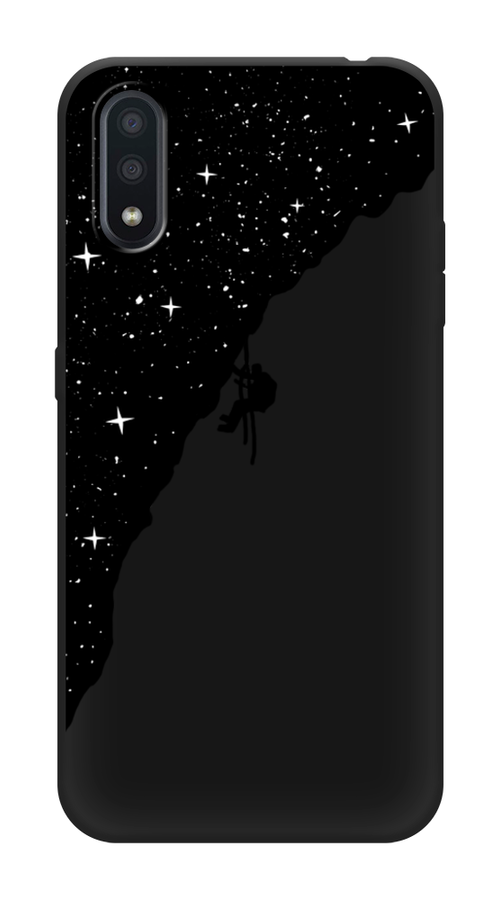 

Чехол Awog на Samsung Galaxy A01 "Скалолаз в космосе", Разноцветный, 29552-1