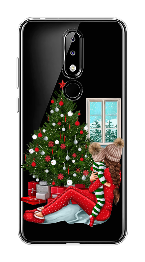 

Чехол на Nokia 5.1 Plus (X5) "Новый год с мамой", Красный;зеленый;голубой, 121950-6