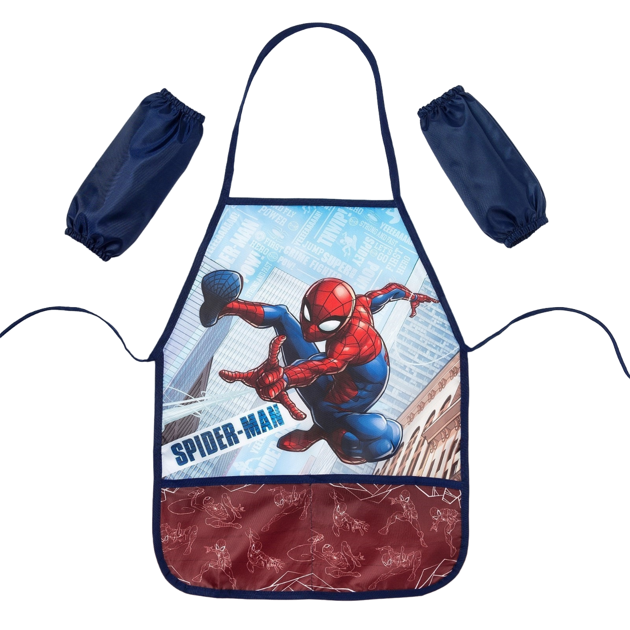Фартук с нарукавниками детский «Человек-Паук», 49 х 39 см