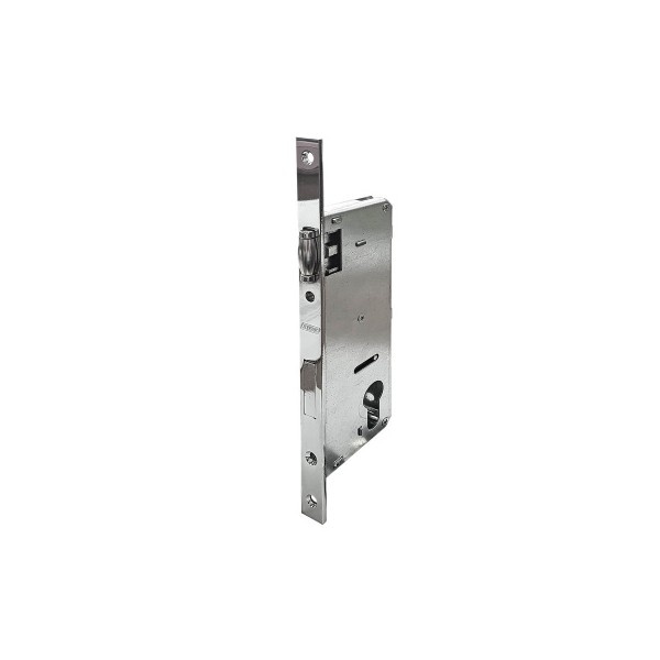 фото Замок врезной simplex узкопрофильный, dlb2, backset-25 мм, ролик, cp, хром