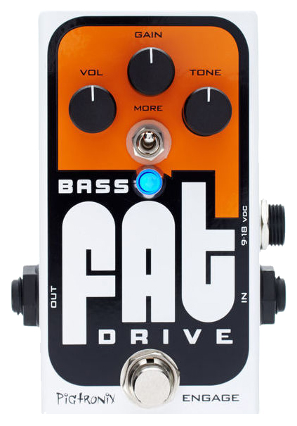 

Педаль эффектов Pigtronix BOD Bass FAT Drive для бас-гитары, Коричневый, BOD Bass FAT Drive