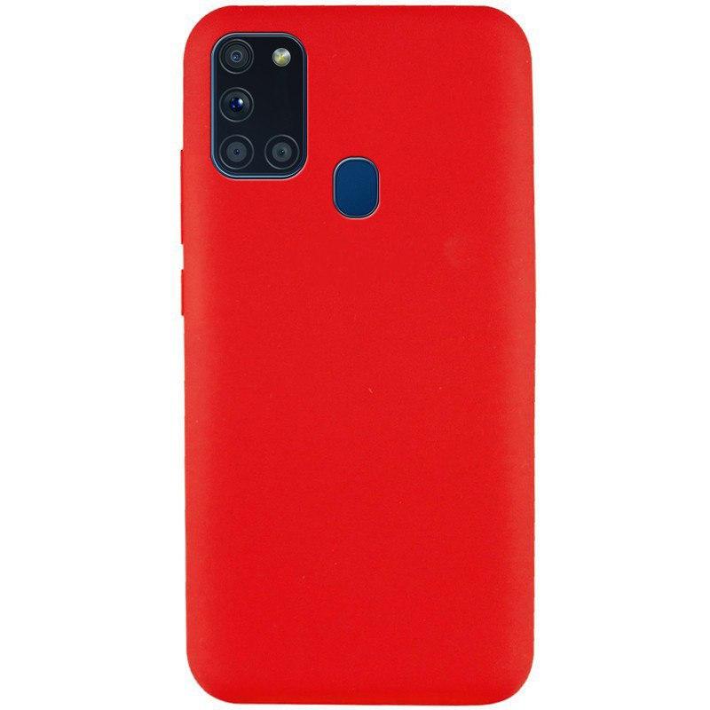 фото Чехол silicone для samsung galaxy a21s overlay (красный) ёmart