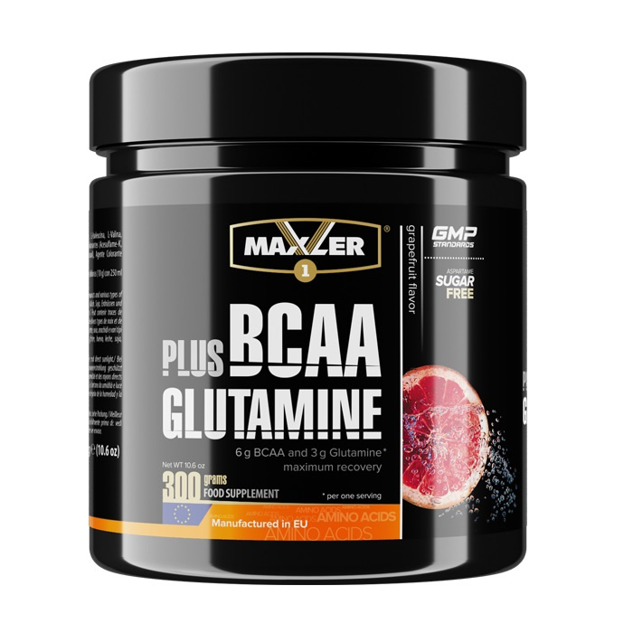 фото Maxler bcaa + glutamine 300 г грейпфрут