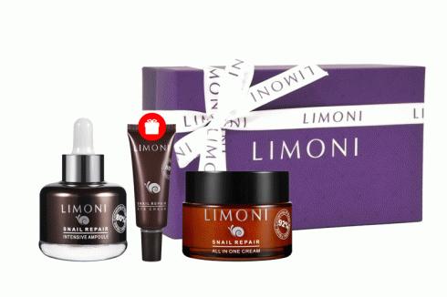 фото Набор limoni snail repair set (4 предмета, с кремом "всё в одном")