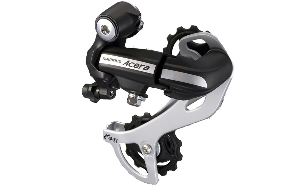 SHIMANO Переключатель задний Shimano Acera, M360, SGS, 7/8ск. б/уп. чёрный one size