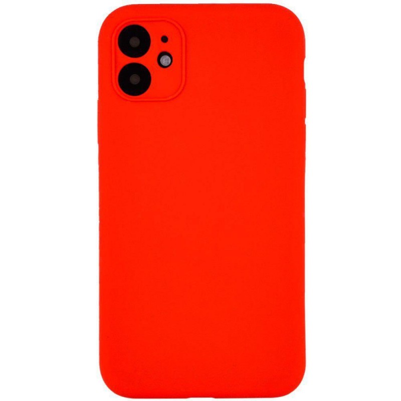 фото Чехол silicone для iphone 11 с защитой камеры overlay (оранжевый) ёmart