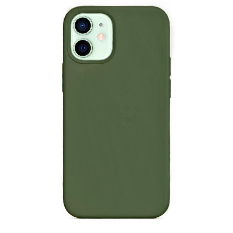 фото Чехол silicone для iphone 12 mini overlay (темно-зеленый) ёmart