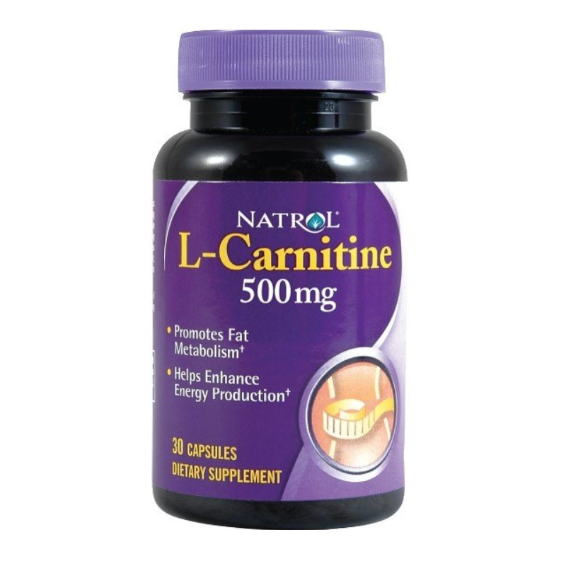 

Natrol L-Carnitine 500, 30 капсул, L-Carnitine 500