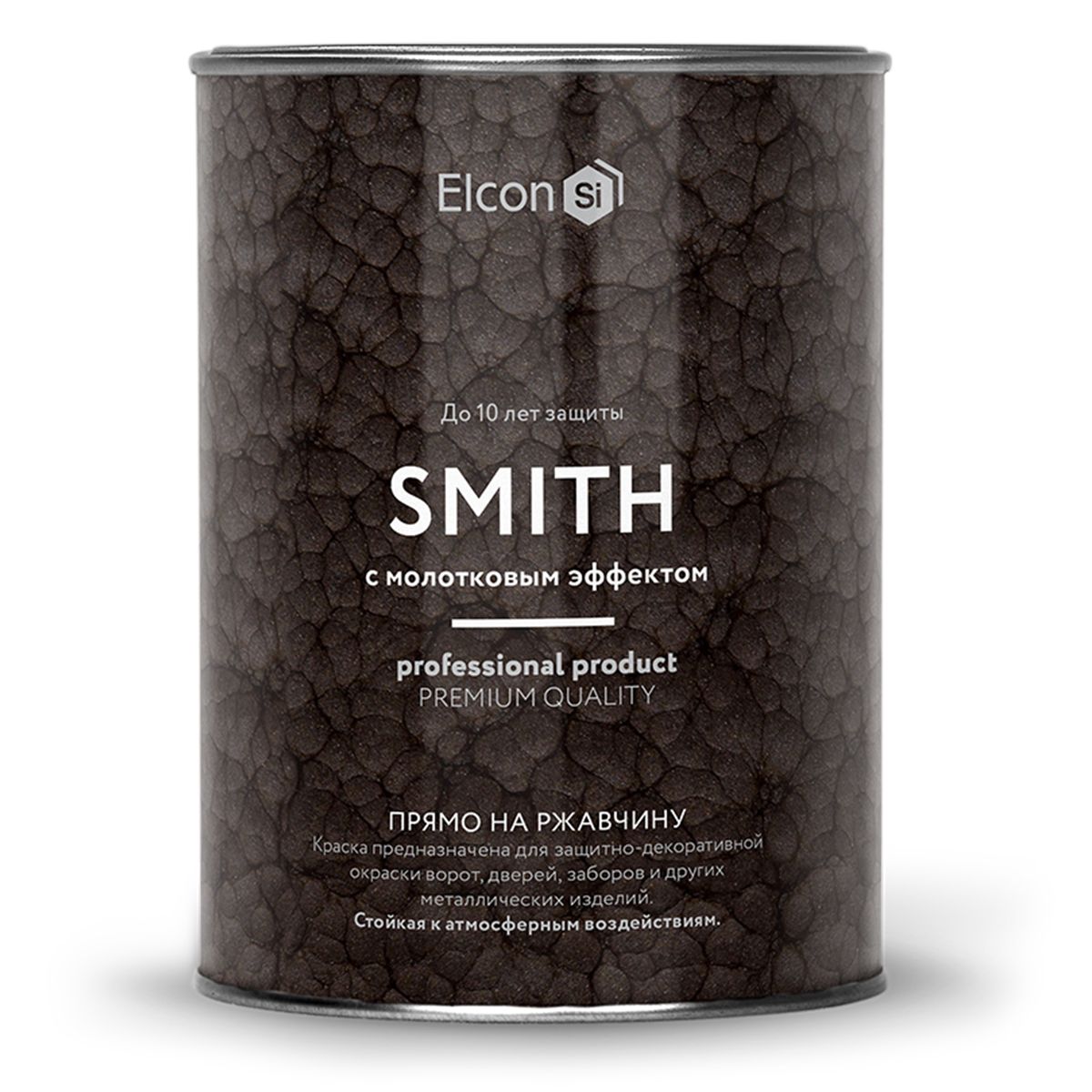 фото Краска elcon smith кузнечная, с молотковым эффектом, чёрная, 800 г