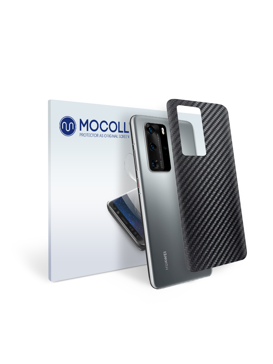 

Пленка защитная MOCOLL для задней панели HUAWEI P40 Lite E Карбон черный