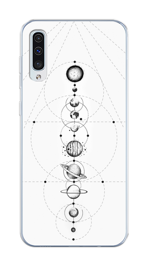 

Чехол на Samsung Galaxy A50/A30S "Парад планет", Серый, 27750-2