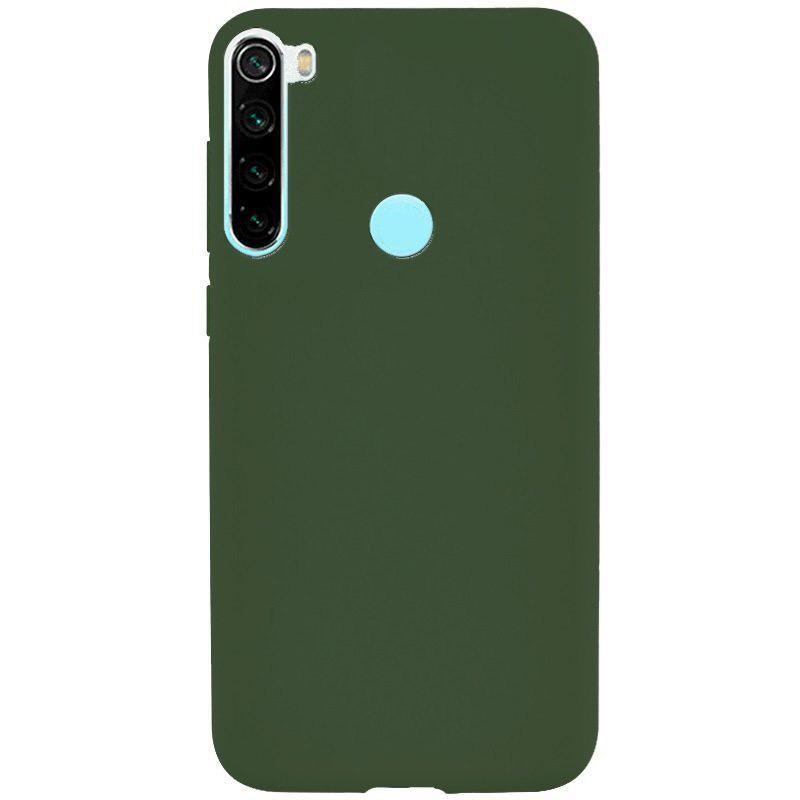фото Чехол silicone для xiaomi redmi note 8t overlay (темно-зеленый) ёmart