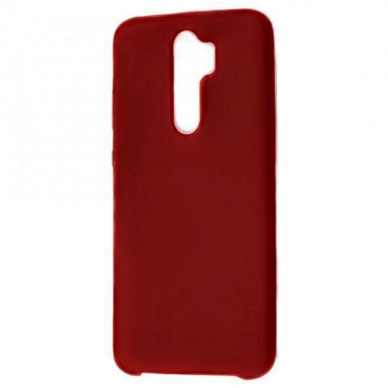 фото Чехол silicone для xiaomi redmi 9 overlay (карминовый/вишневый) ёmart