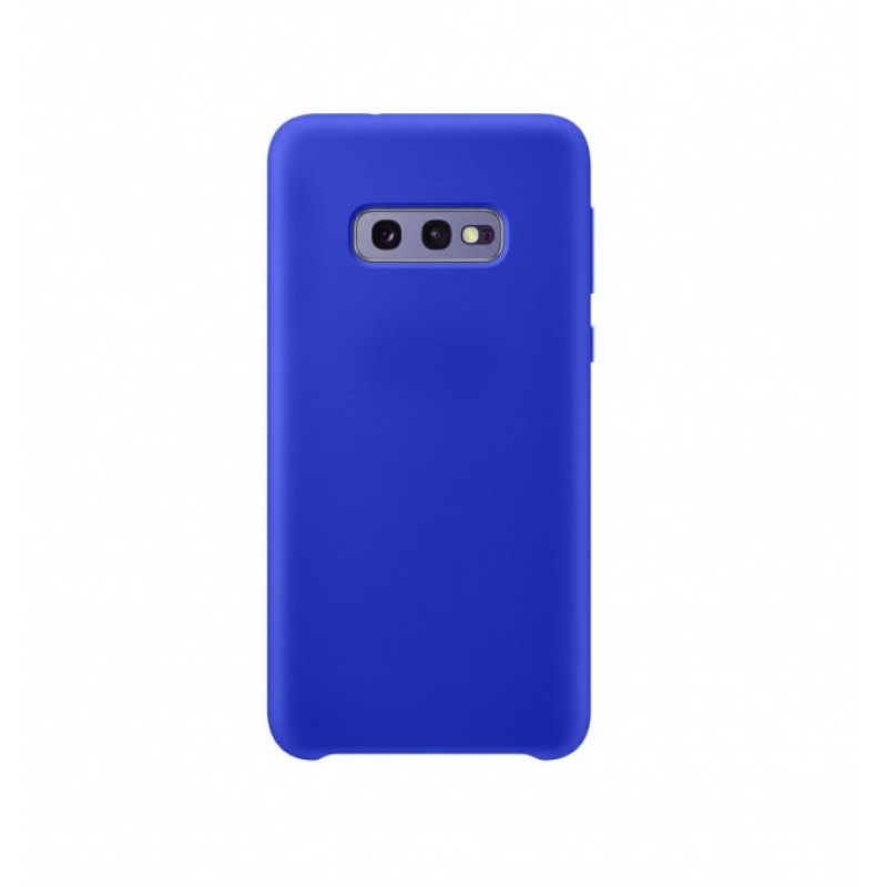 фото Чехол silicone для samsung galaxy s10e overlay (синий) ёmart