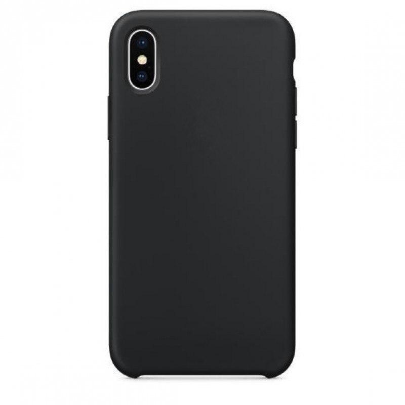 фото Чехол silicone для iphone xs max overlay (черный) ёmart