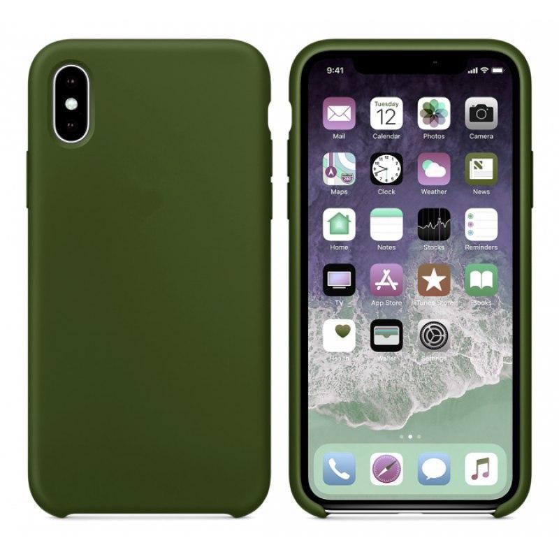 

Чехол Silicone для iPhone XS Max Overlay (Хаки/Зеленый), iPhone XS Max