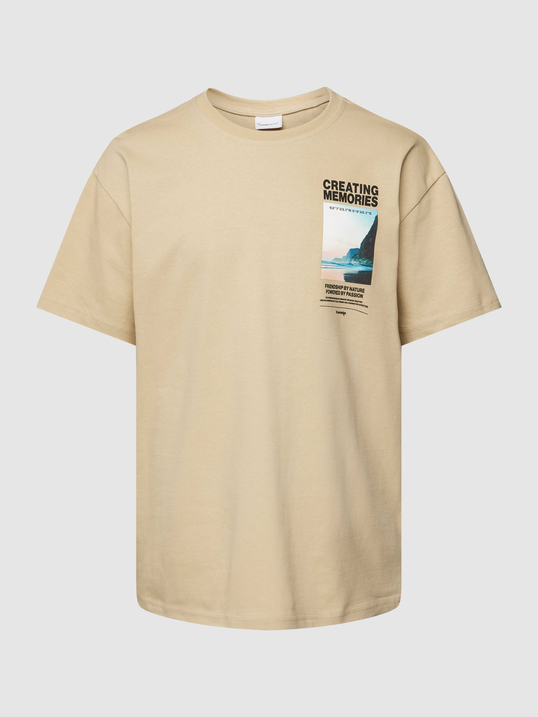 

Футболка мужская Knowledge Cotton Apparel 1846629 бежевая M (доставка из-за рубежа), Бежевый, 1846629