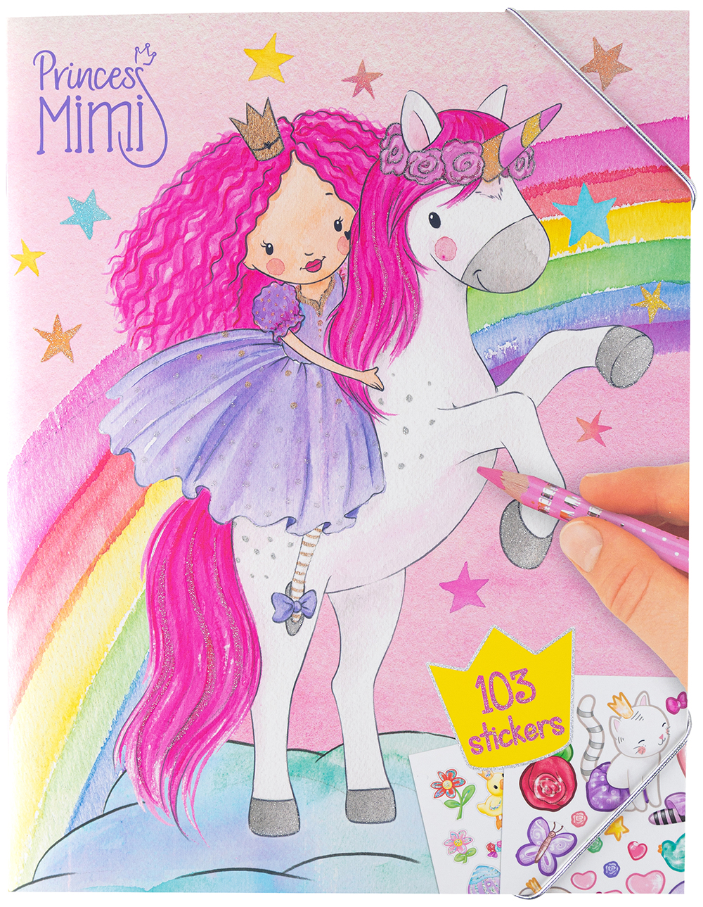 

Альбом для раскрашивания с наклейками Depesche Princess Mimi 103 Stickers