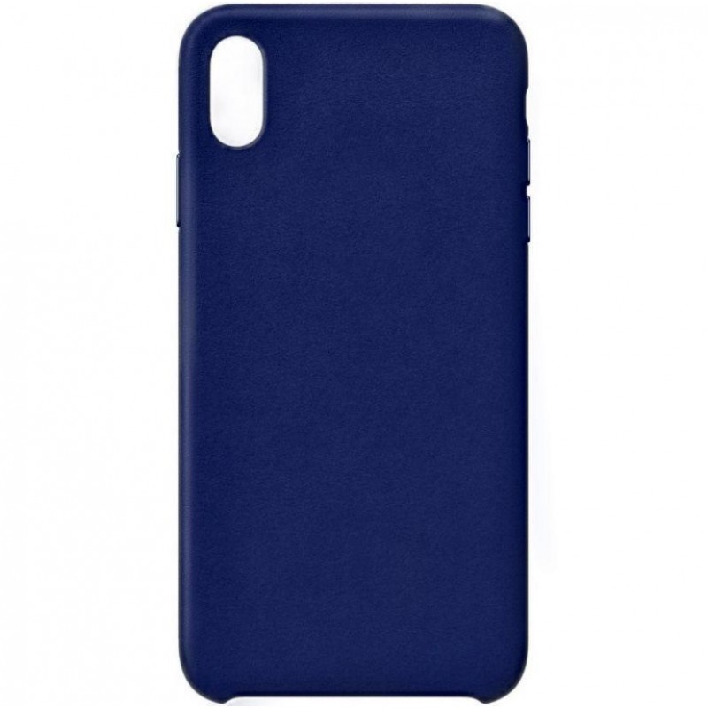 фото Чехол для iphone x/xs кожаный overlay (темно-синий) ёmart