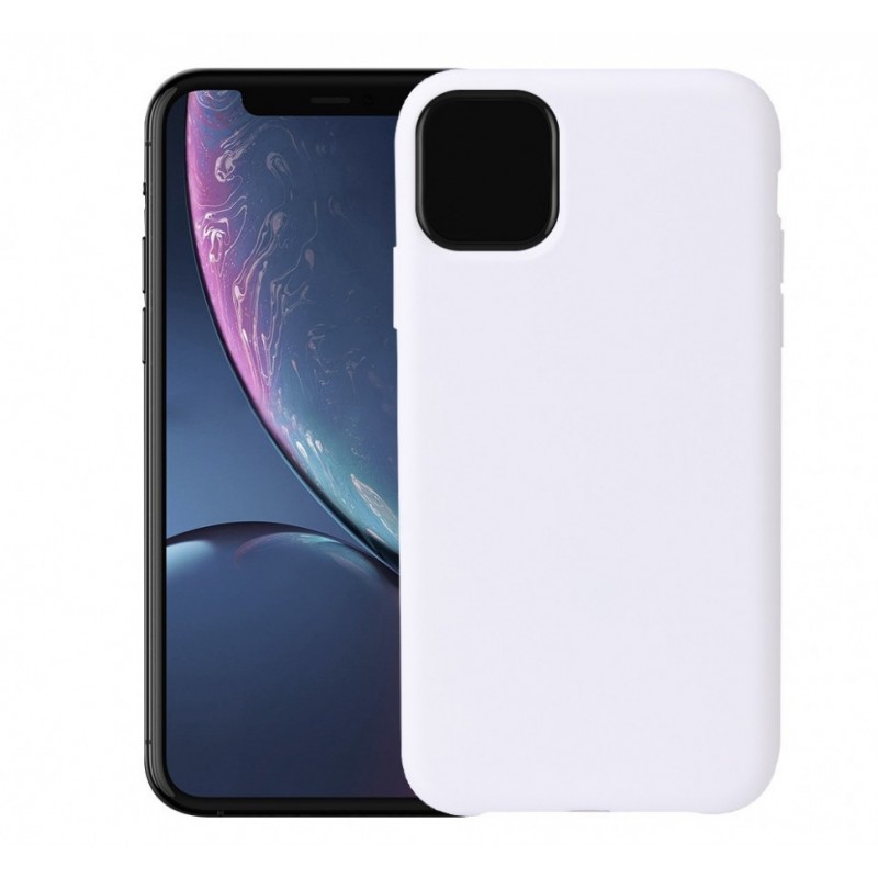 фото Чехол silicone для iphone 11 overlay (белый) ёmart