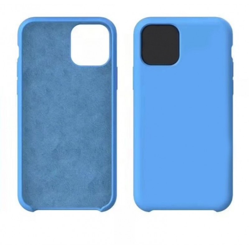 фото Чехол silicone для iphone 11 overlay (голубой) ёmart