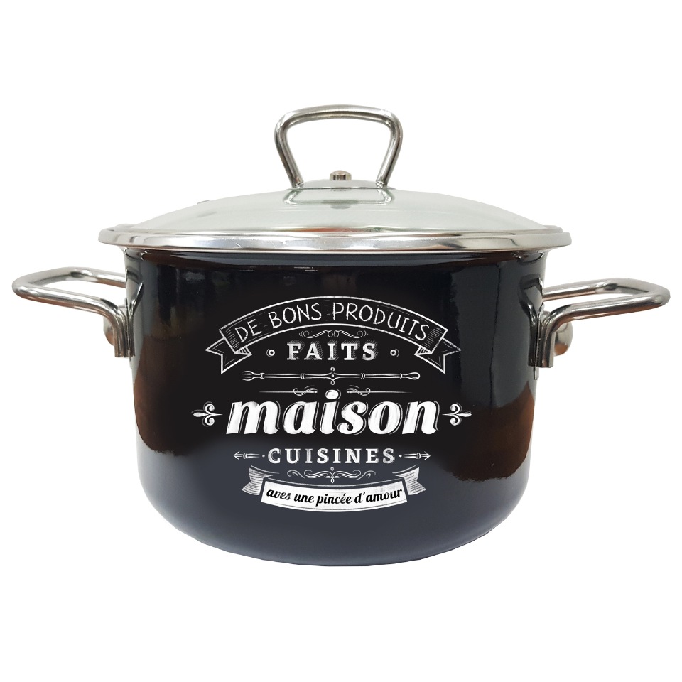 фото Кастрюля эмал цил maison 5,5л tm appetite