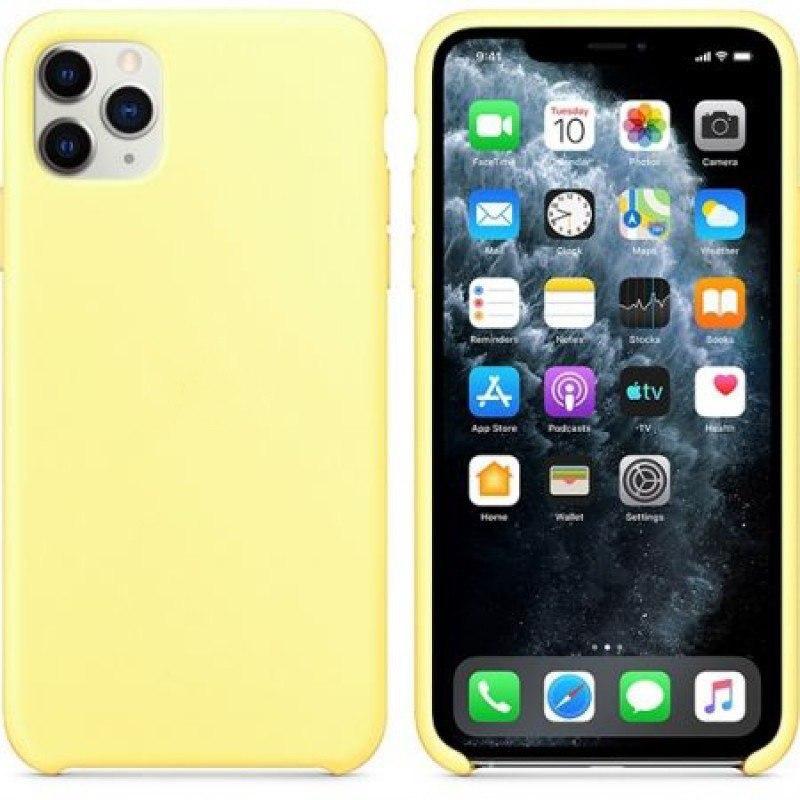 фото Чехол silicone для iphone 11 pro max overlay (канареечный/желтый) ёmart