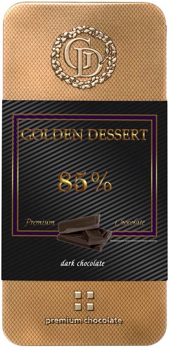 фото Шоколад golden dessert "85%", горький шоколад, 100 гр