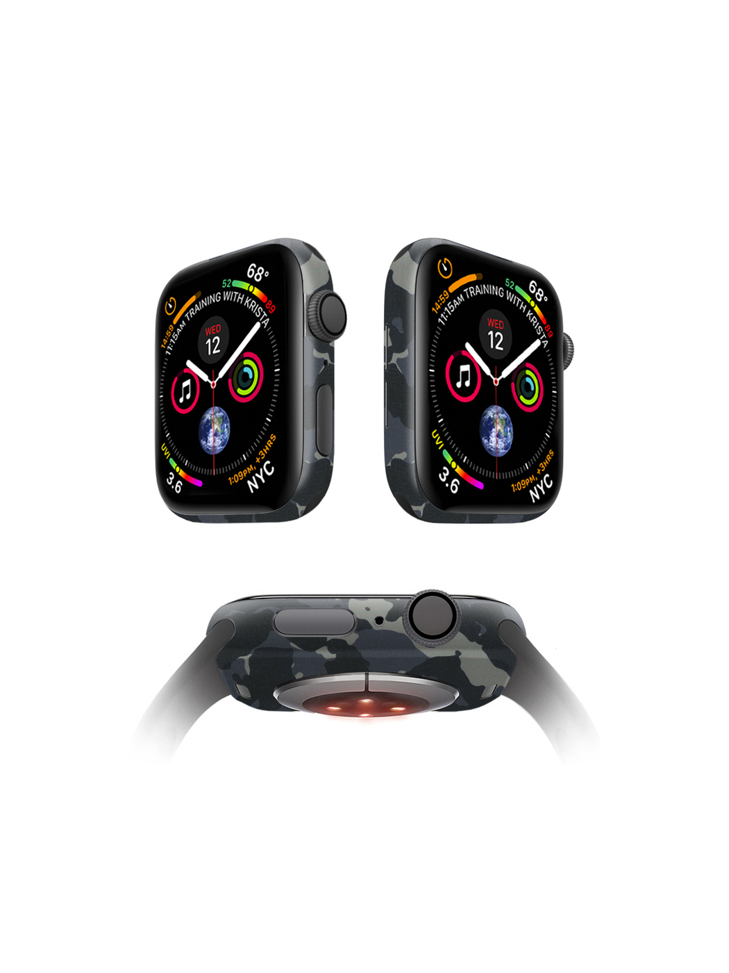 

Защитная пленка MOCOLL для корпуса Apple Watch 38mm (2шт) Хаки Черный