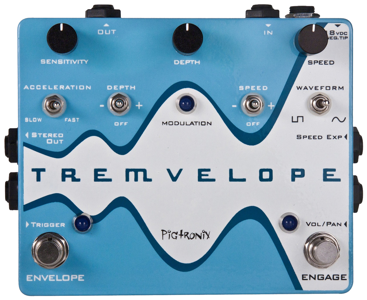 фото Педаль эффектов pigtronix emt tremvelope envelope modulated tremolo