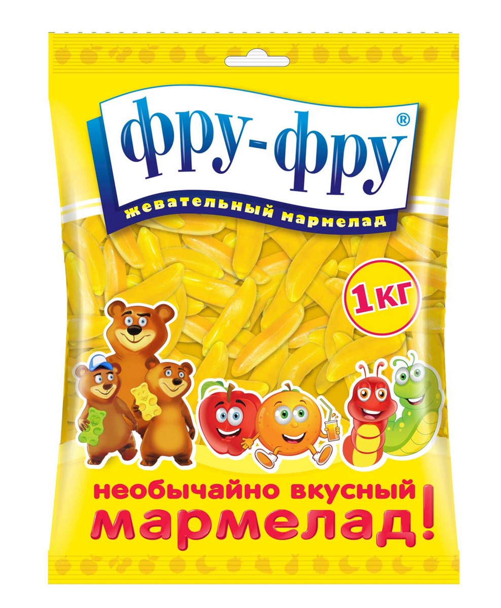

Мармелад Фру-Фру Бананы жевательный 1 кг
