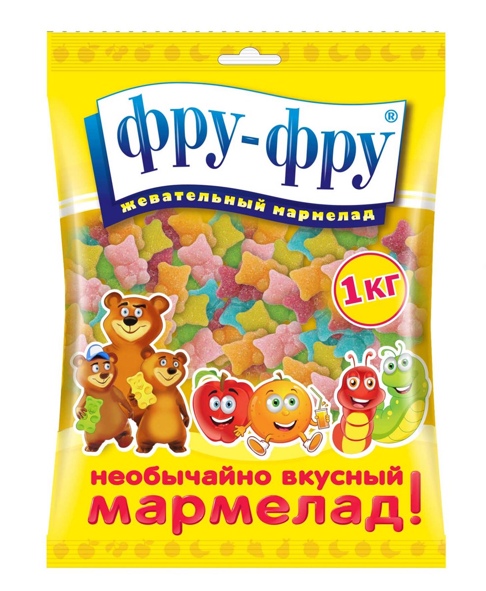 

Мармелад Фру-Фру Мишки неоновые жевательный 1 кг