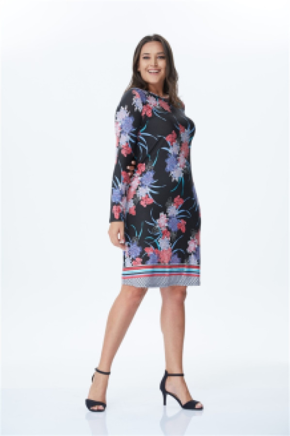 

Платье женское My Line Moda 429 черное 3XL, Черный, 429