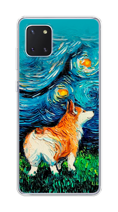 

Чехол на Samsung Galaxy Note 10 Lite "Корги звёздная ночь", Коричневый;белый;зеленый, 29150-1
