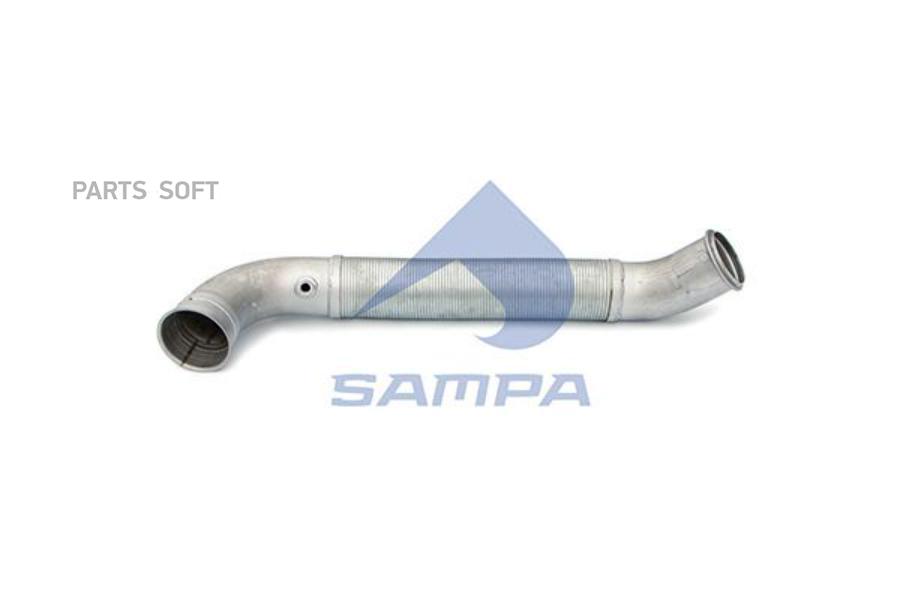 

SA041.376_труба глушителя промежуточная с гофрой 2-изг Scania P/R/T
